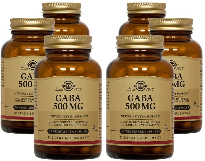 [정품 미국 배송] 솔가 가바 500mg 50정 (베지캡슐) Solgar GABA 50Vcaps- 6개 SET, 1세트, 300정 - 쿠팡