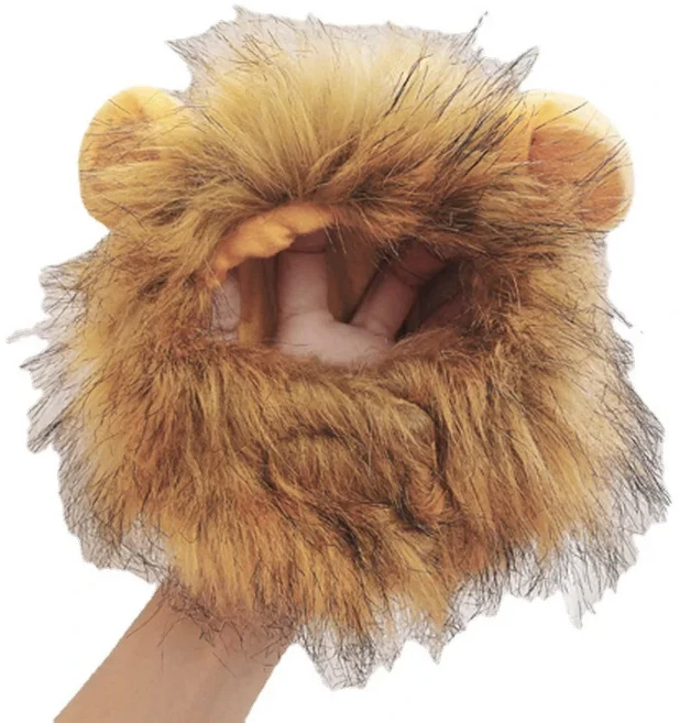 귀여운 사자 헤드 기어 고양이 모자 갈기 가발 개와 고양이 작은 개 애완 동물 고양이 장식 액세서리 사자