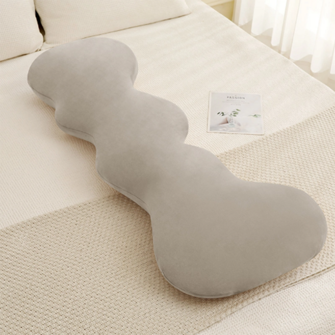 (135cm) 커버분리가능 몸에 착 감기는 애착 초대형 바디필로우, 회색