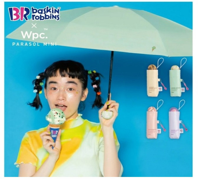 WPC 베라 콜라보 미니 3단 양산 겸용 우산 차광 자외선 UV 차단 암막 초경량 접이식