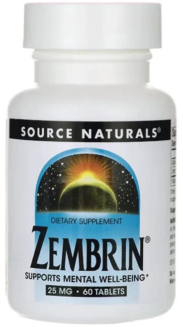 Source Naturals 소스 내추럴스 젬브린 25mg 60정 112469, 1개 - 쿠팡