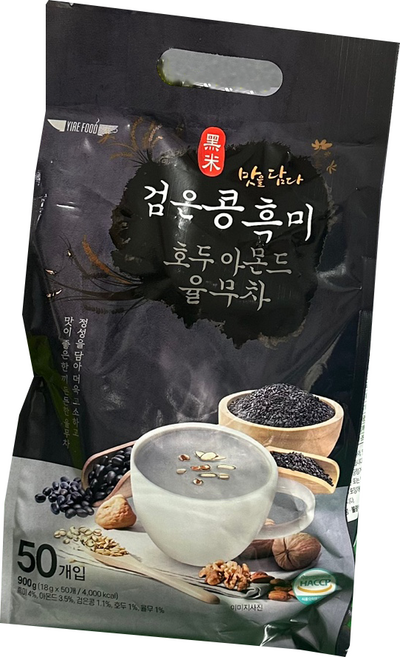이레 검은콩 흑미 호두 아몬드 율무차, 1세트, 50개입, 18g