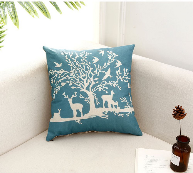 쇼파 쿠션 소파 북유럽 허리 엔틱 등받이, B