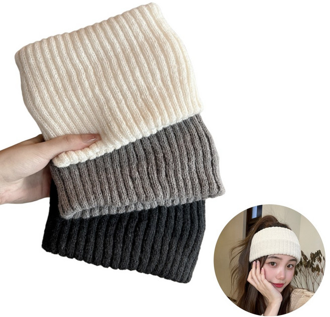 도나토르 데일리 와이드 니트 골지 헤어밴드