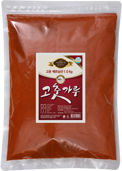 프리미엄 고운 베트남 고춧가루 1kg 국내가공제품, 1개