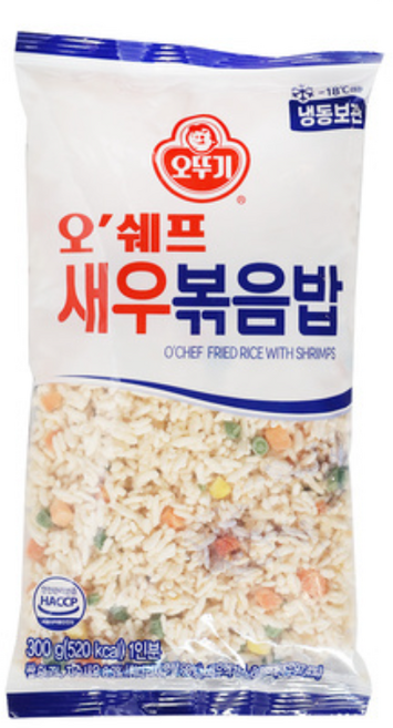 오쉐프 새우볶음밥 서른개 대용량, 3박스, 300g