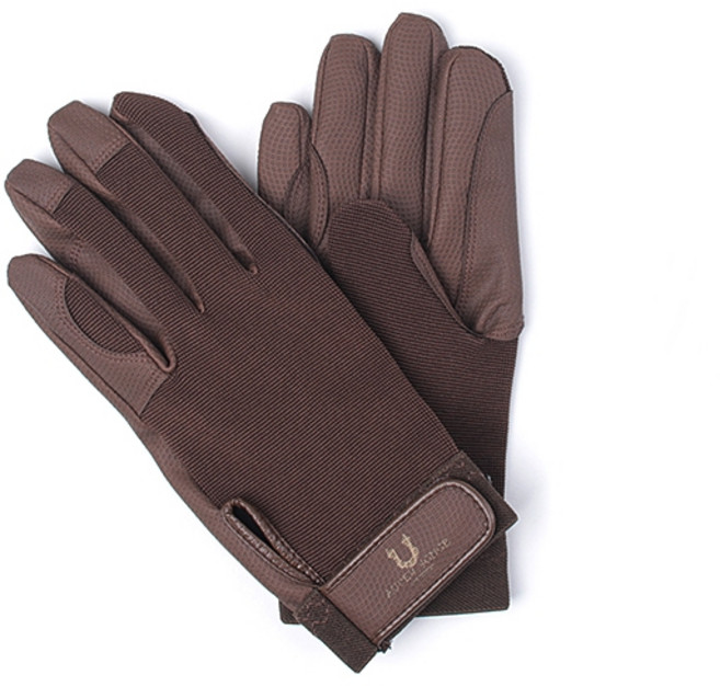 에코리즈 터치트랩 승마장갑, 반다이크브라운, 1개