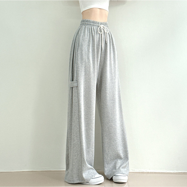 제이앤썸 국내제작 사이드 스냅 비죠 버튼 롱팬츠 트레이닝 추리닝 밴딩 팬츠 긴바지 키작녀