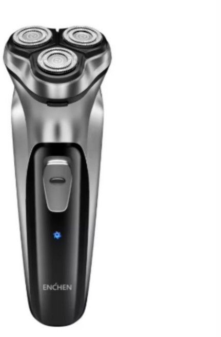 퀵픽스 ENCHEN 블랙스톤 남성용 전 면도기 세척 가능한 C타입 USB 충전, 블랙실버, BLACKSTONE