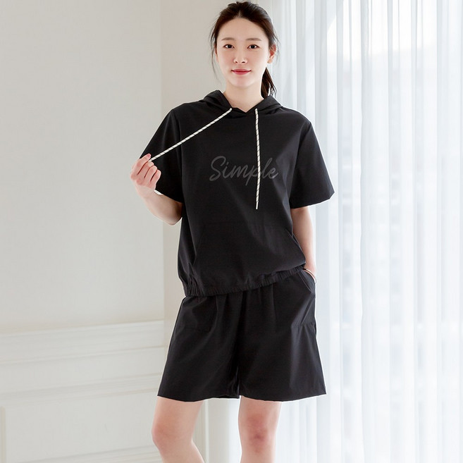 물론 여성 쿨스판 밴딩 반바지 쇼츠