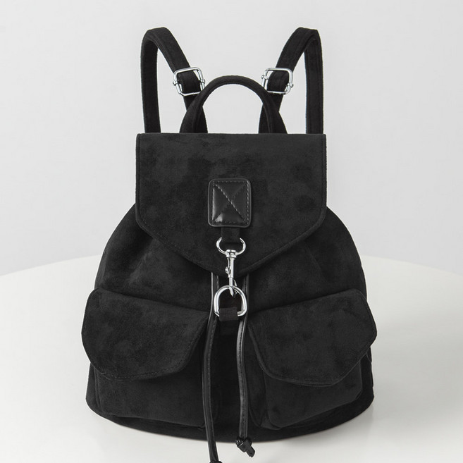 엔도르시 여성용 스웨이드 모던 심플 복조리 백팩 EBA616