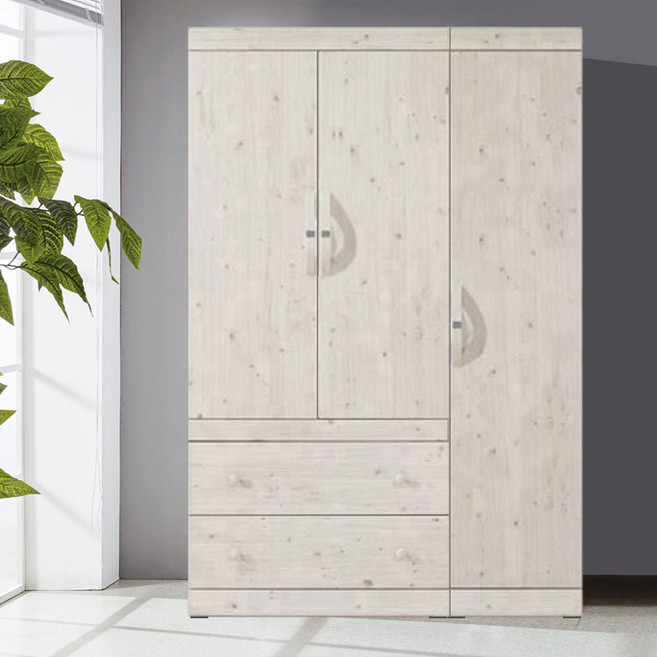 해해동동 라라1200옷장세트(2서랍옷장+반문옷장)(88), 워시