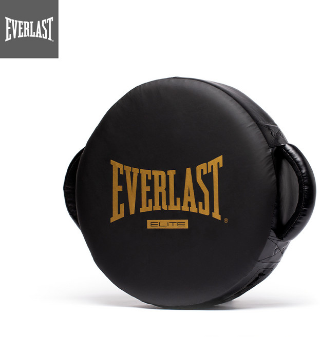 에버라스트 엘리트 라운드 펀치 쉴드 코치용 타격 미트 원형 트레이닝 패드, 1개, 블랙