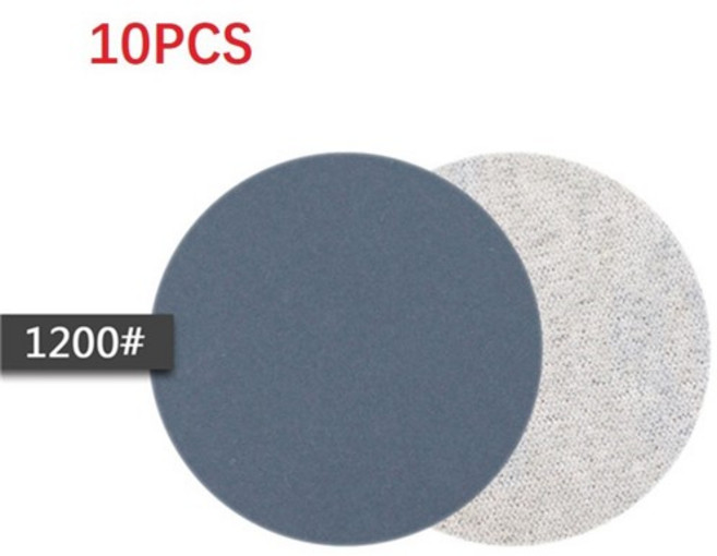 샌드페이퍼 종이사포 10pcs 3 인치 75mm 실리콘 카바이드 샌딩 디스크 습식/건식 사포 240-10000 그릿 후크 루프 라운드 샌더 연마 종이