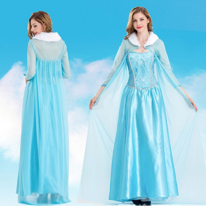 할로윈 의상 엘사 드레스 성인 졸업사진 파티 할로윈코스튬 신데렐라 공주님