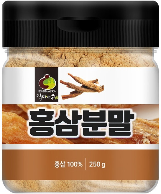 건강초이스 국내산 홍삼분말 홍삼뿌리가루, 2개, 250g