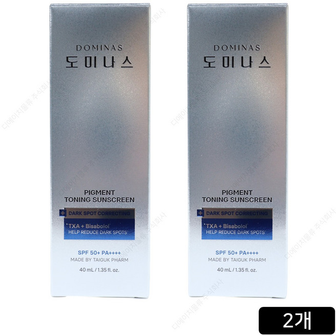 [홈쇼핑] 태극제약 알파비사보롤 트라넥삼산 도미나스 선크림, 2개, 40ml