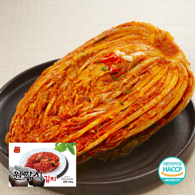원각시 배추 포기 김치 가성비 좋은 업소용 식당용 대용량, 10kg, 1박스
