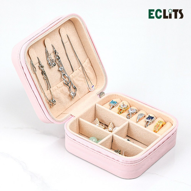 1+1 지퍼 악세사리 보관함 귀걸이 반지 목걸이 주얼리 보석함