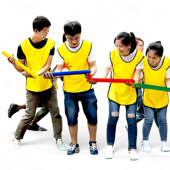 준비끝 파이프연결릴레이 공 옮기기 단체게임, 1세트