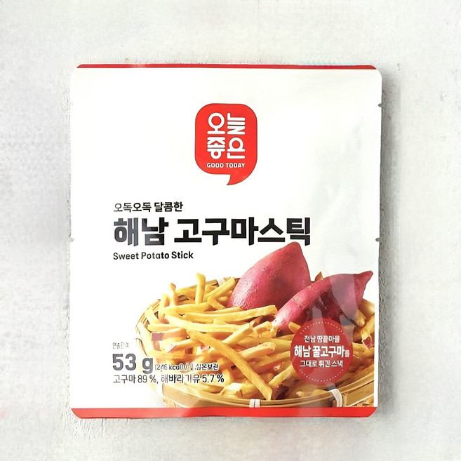 오늘좋은 해남 고구마스틱, 8개, 53g
