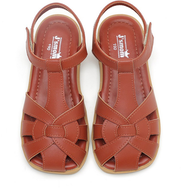 달콩슈 여아용 짜임 스트랩 사각코 샌들 DKC557