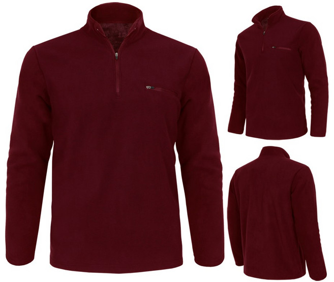 [늑대와여우] 겨울 남성 보아털 후리스 반집업 히트텍 등산티셔츠 남자 기능성 방한 빅사이즈