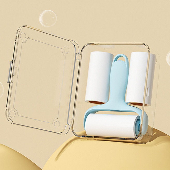 아킴 휴대용 핸디형 초초강력 먼지제거 털제거 사선커팅 미니찍찍이 돌돌이 테이프, 1개