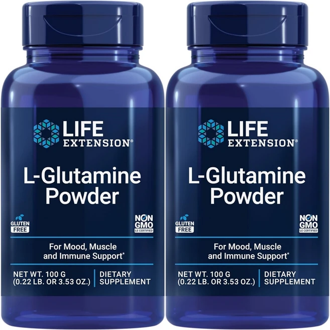 라이프익스텐션 L-글루타민 파우더 100g, 2개 - 쿠팡