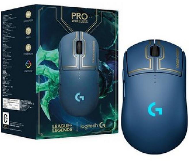로지텍 G PRO 무선 게이밍 마우스 League of Legends 에디션, M-R0070, 혼합색상