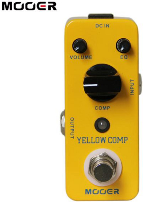 콤프 광학 컴프레서 이펙트 페달 일렉트릭 기타 용 미니 풀 메탈 쉘 트루 바이 패스 액세서리 이펙터, Mooer Yellow Comp-AU, 1개