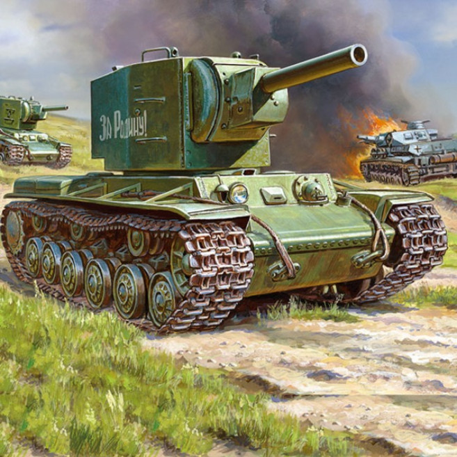 13506 1/35 소비에트 연방 KV-2 중전차, 1개