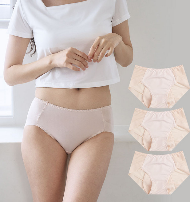 NO걱정 심플 국산 위생 팬티 3매입 빅사이즈