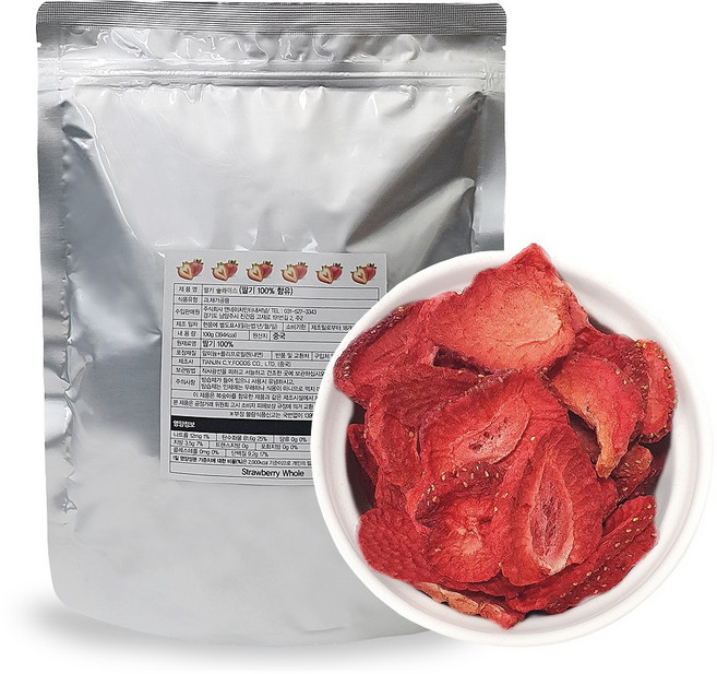 앤네이처 동결건조 딸기슬라이스, 100g, 1개