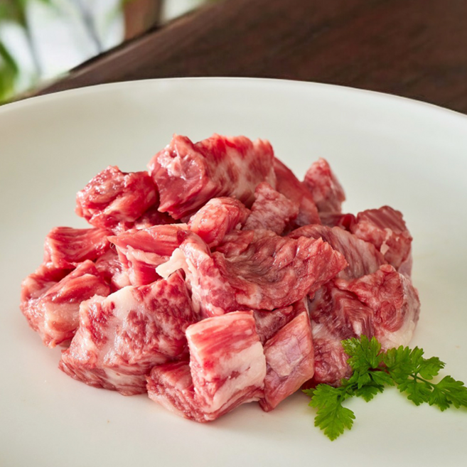 1++한우 투뿔 핫딜 국거리 300g 마장동 소고기 선물용, 200g, 1개