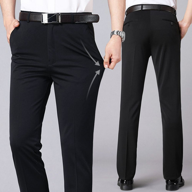 1+1 남자 봄 정장바지 4면스판 구김없는 일자핏 팬츠_nsstore