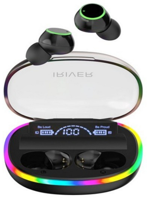 아이리버 노이즈캔슬링 무선 블루투스 이어폰, IBE-G07, 블랙