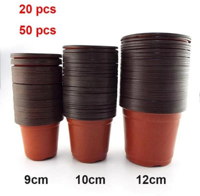 연질분 플라스틱 화분 재배 상자 가 방지 트레이 가정 정원 식물 보육 컵 이식 꽃 D4, [06] 연질분 12cm50pcs