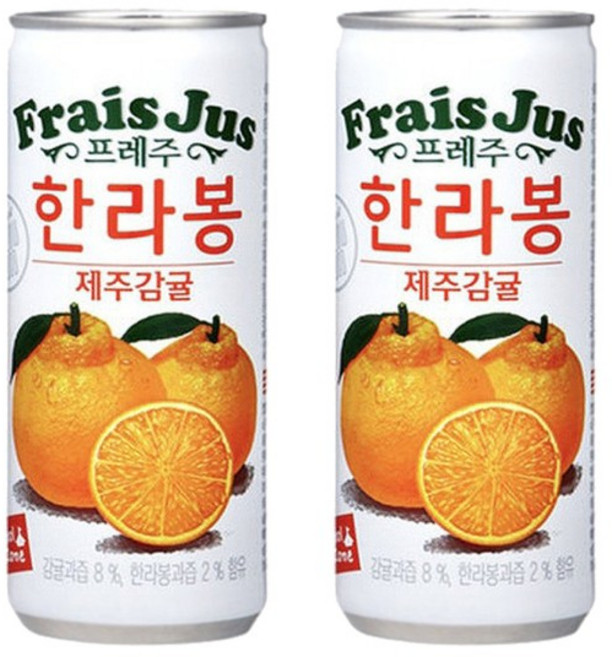 프레주 한라봉 제주감귤 240ml x 60캔, 60개