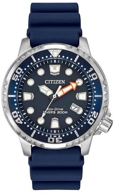 Citizen 여성용 에코 드라이브 캘린더 문 페이즈 다이아몬드 액센트 다이얼 스테인리스 케이스 및 팔찌 시계 월/일/날짜 스테인리스/블랙 44mm 다이버