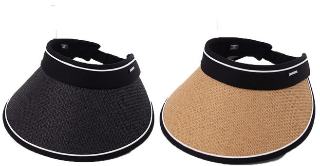 우블리스 여성 여름 라탄 썬캡 2P