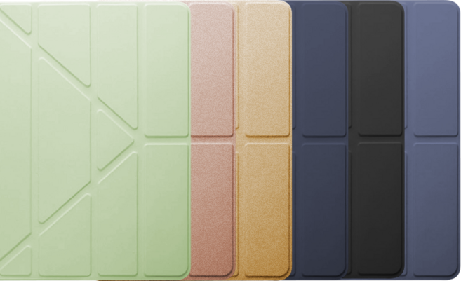 貼膜達人 iPad 變形Y折立架平板保護套 多角度支撐 輕薄便攜, 藏青色, 1個