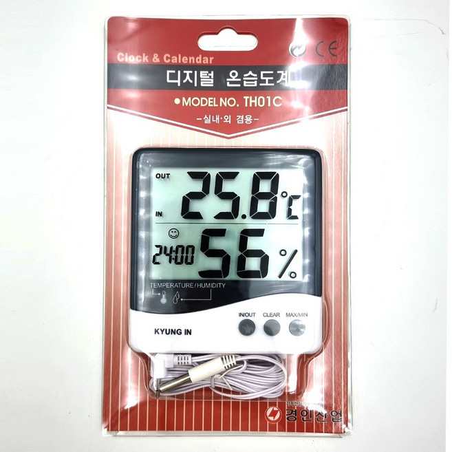 디지털 온습도계 TH01C 디지털온도계 온도계 습도계, 1개