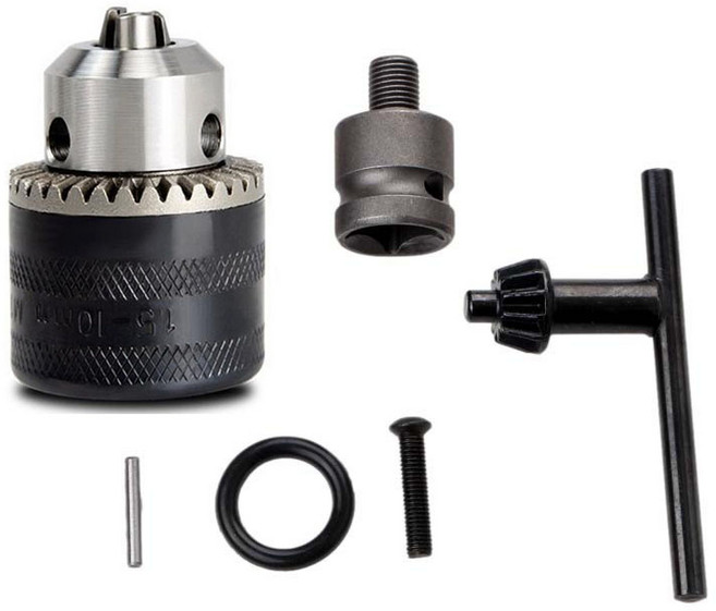 임팩용 키레스처 사각임팩 소켓렌치 드릴척1.5-10mm 임팩변환 아답타 키레스척세트, 1세트, 본품(배터리없음)