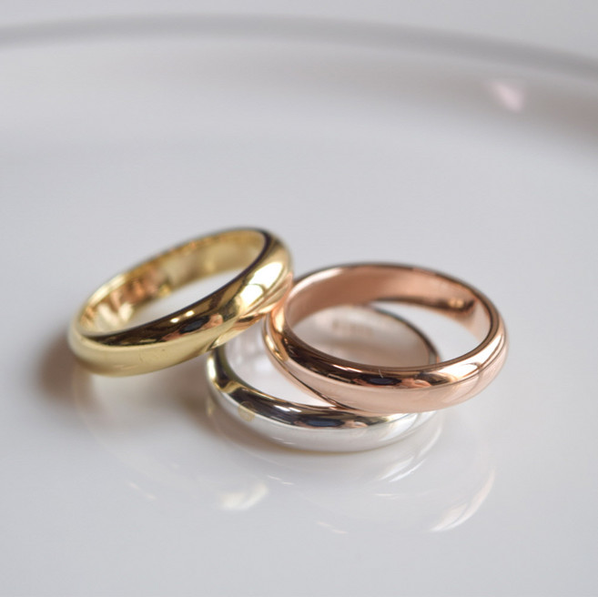 은실이 925실버 볼드링 삼색레이어드 실버반지