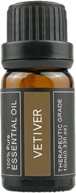 岩蘭草精油 10ml 水溶性香氛油 適用薰香機加濕器, 寧靜, 【岩蘭草】, 圓柱體精油