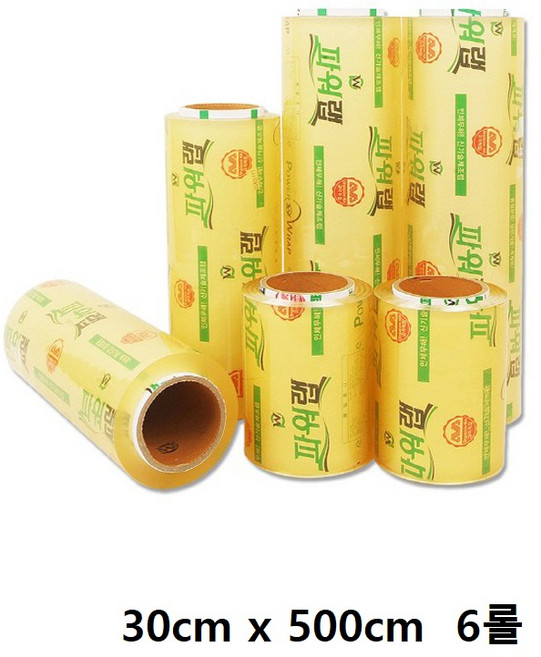 ( 대 한 ) 대용량 업소용 파워랩(30cm x 500cm 6개)1박스, 6개