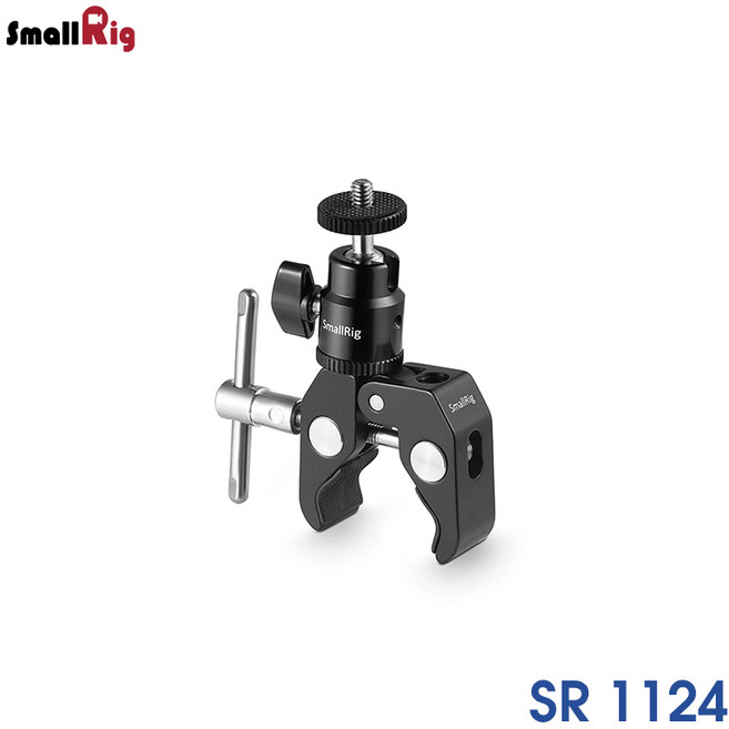 스몰리그 1124 미니 볼헤드 클램프 세트, 1개, SR1124