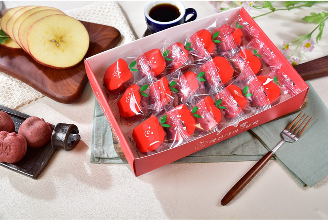 예산사과빵 오리지널 15개입 - 세상에 하나뿐인 사과빵(특허출원중) / 예산시장 웨이팅 맛집, 450g, 1세트