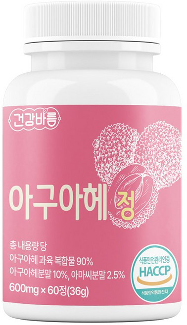 건강바름 시크릿 페루 아구아헤 정 600mg, 6개, 60정